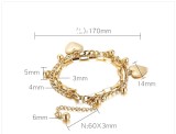 Valentine's Day Gift Stainless Steel Love Bracelet Ladies Jewelry
