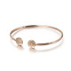 Valentine's Day Gift Stainless steel simple opening HOPE tree of life bracelet