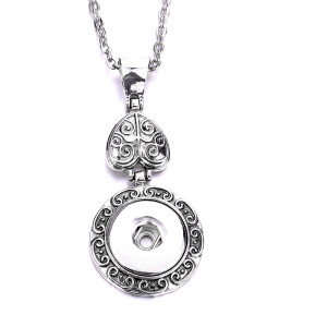 Love Necklace 80CM chain silver  fit 20MM chunks snaps jewelry necklace for women