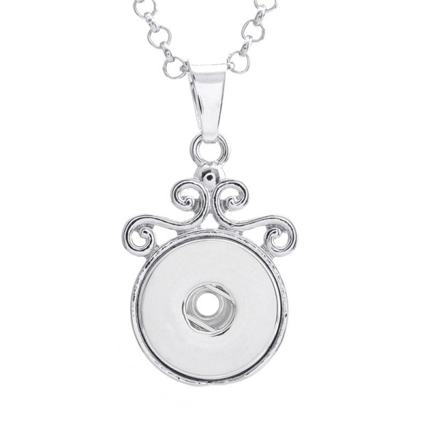 Necklace 80CM chain silver  fit 20MM chunks snaps jewelry necklace for women