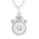 Necklace 80CM chain silver  fit 20MM chunks snaps jewelry necklace for women