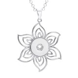 Love Necklace 80CM chain silver  fit 20MM chunks snaps jewelry necklace for women