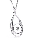 Love Necklace 80CM chain silver  fit 20MM chunks snaps jewelry necklace for women