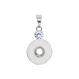 snap sliver Pendant  fit 20MM snaps style jewelry