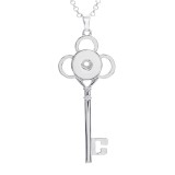 Love Necklace 80CM chain silver  fit 20MM chunks snaps jewelry necklace for women