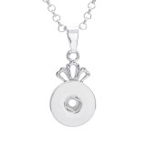 Necklace 80CM chain silver  fit 20MM chunks snaps jewelry necklace for women
