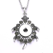 Necklace 80CM chain silver  fit 20MM chunks snaps jewelry necklace for women