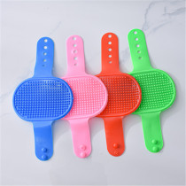 Round pet bath brush massage brush adjustable dog cleaning gloves pet supplies