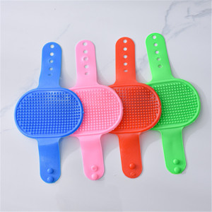 Round pet bath brush massage brush adjustable dog cleaning gloves pet supplies