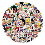 50pcs Cartoon anime graffiti stickers decorative suitcase notebook waterproof detachable stickers