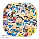 50pcs Anime king graffiti stickers decorative suitcase notebook waterproof detachable stickers