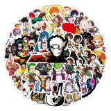 50pcs Cartoon anime graffiti stickers decorative suitcase notebook waterproof detachable stickers