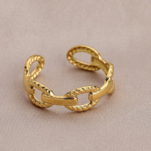 Personality Trend Stainless Steel Adjustable Temperament Feather Ring Minimalist Fashion Elegant Forest Beautiful ring