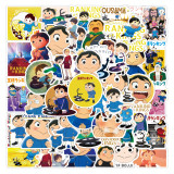 50pcs Anime king graffiti stickers decorative suitcase notebook waterproof detachable stickers