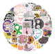 50pcs Mental health education graffiti stickers decorative suitcase notebook waterproof detachable stickers