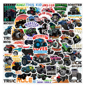 50pcs Car graffiti stickers decorative suitcase notebook waterproof detachable stickers