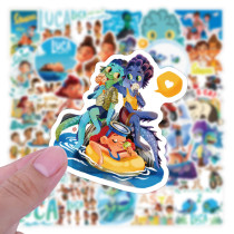 50pcs Summer friendship day graffiti stickers decorative suitcase notebook waterproof detachable stickers