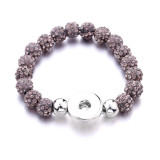 18 styles Rhinestone beads in multiple colors Bracelet fit18&20MM snap button jewelry