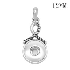 snap Silver  Pendant  fit 12MM snap button jewelry