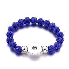 18 styles Rhinestone beads in multiple colors Bracelet fit18&20MM snap button jewelry