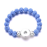 18 styles Rhinestone beads in multiple colors Bracelet fit18&20MM snap button jewelry