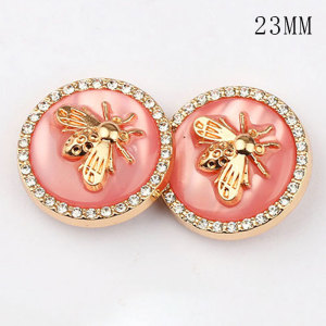 23MM Metal button gold Bee Double C Anchor  fit 20MM snap button jewelry