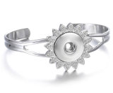 25 styles Love  Metal 1 buttons snap Golden silver rose gold  bracelet fit 18&20MM snap button jewelry