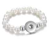 22 styles Bead Pearl 1 buttons snap   bracelet fit 18&20MM snap button jewelry