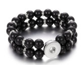 22 styles Bead Pearl 1 buttons snap   bracelet fit 18&20MM snap button jewelry