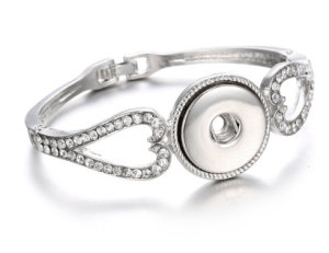 18 styles Love  Metal 1 buttons snap Golden silver rose gold  bracelet fit 18&20MM snap button jewelry