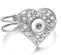 25 styles Love  Metal 1 buttons snap Golden silver rose gold  bracelet fit 18&20MM snap button jewelry
