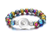 22 styles Bead Pearl 1 buttons snap   bracelet fit 18&20MM snap button jewelry