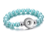 22 styles Bead Pearl 1 buttons snap   bracelet fit 18&20MM snap button jewelry