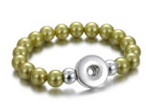 22 styles Bead Pearl 1 buttons snap   bracelet fit 18&20MM snap button jewelry