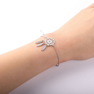 Dream Catcher Stainless Steel Bracelet