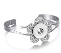 25 styles Love  Metal 1 buttons snap Golden silver rose gold  bracelet fit 18&20MM snap button jewelry