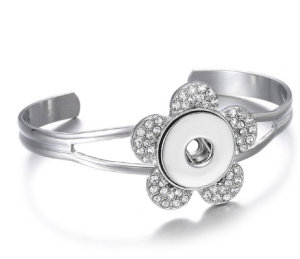 25 styles Love  Metal 1 buttons snap Golden silver rose gold  bracelet fit 18&20MM snap button jewelry