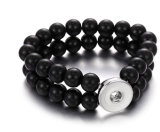 22 styles Bead Pearl 1 buttons snap   bracelet fit 18&20MM snap button jewelry
