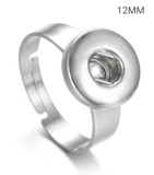 38 styles snaps adjustable sliver Ring with rhinestone fit 12mm snap snap button jewelry