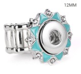 38 styles snaps adjustable sliver Ring with rhinestone fit 12mm snap snap button jewelry
