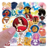 50pcs Constellation starry sky graffiti stickers decorative suitcase notebook waterproof detachable stickers