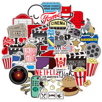 50pcs Movie party graffiti stickers decorative suitcase notebook waterproof detachable stickers