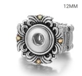 38 styles snaps adjustable sliver Ring with rhinestone fit 12mm snap snap button jewelry