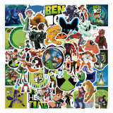 50pcs USA Cartoon graffiti stickers decorative suitcase notebook waterproof detachable stickers