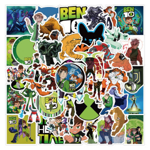 50pcs USA Cartoon graffiti stickers decorative suitcase notebook waterproof detachable stickers