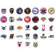 NEW  National Basketball Association NBA  Team Logos  20MM glass snap button