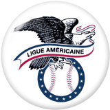 NEW  American League  Baseball MLB   Team Logos  20MM glass snap button