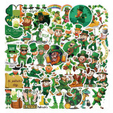 50pcs St. Patrick's Da graffiti stickers decorative suitcase notebook waterproof detachable stickers