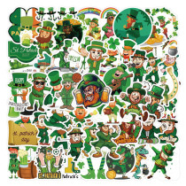 50pcs St. Patrick's Da graffiti stickers decorative suitcase notebook waterproof detachable stickers