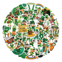50pcs St. Patrick's Da graffiti stickers decorative suitcase notebook waterproof detachable stickers